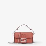 FENDI Baguette® Mini Sienna brown Selleria bag with 309 hand-sewn topstitches
